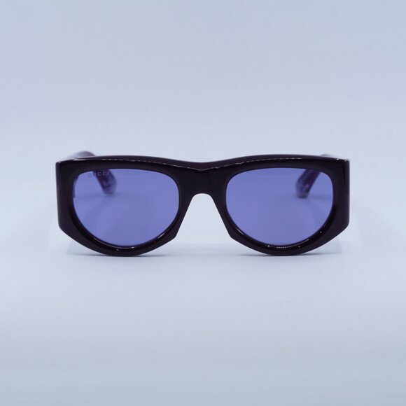 ?️ New Gucci GG1917S 010 Sunglasses - Solid Plum Frame, Solid Violet Lenses main image 4
